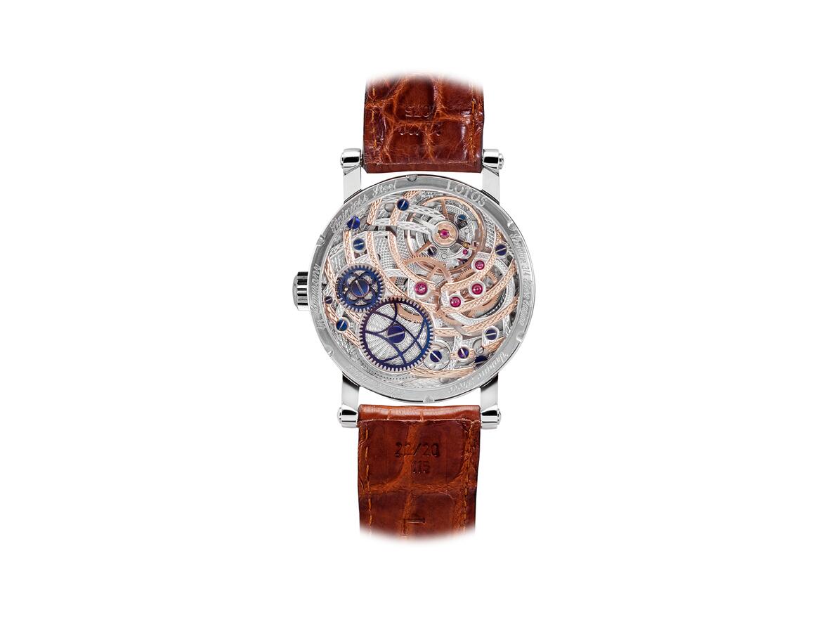 Rose Skeleton Watch - Unique Piece in Stainless Steel